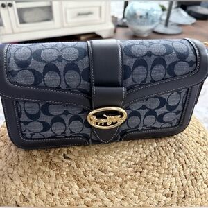 Coach signature denim - shoulder & and Crossbody strap